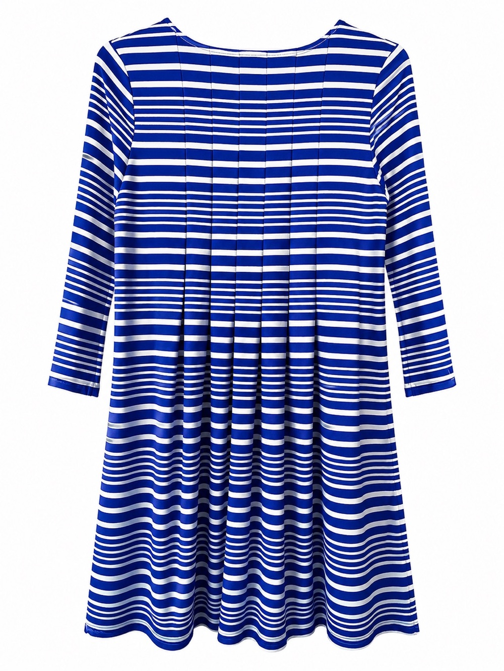 Kim Rogers dress royal blue white stripes size XL